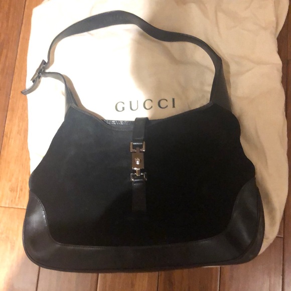 Authentic Gucci vintage Jackie Hobo leather suede - Picture 1 of 6